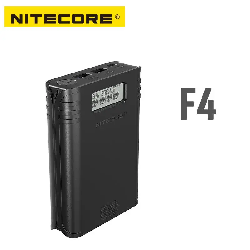 

NITECORE F4 Four -slot Flexible power bank Battery charger apply to Li-ion/IMR: 18650