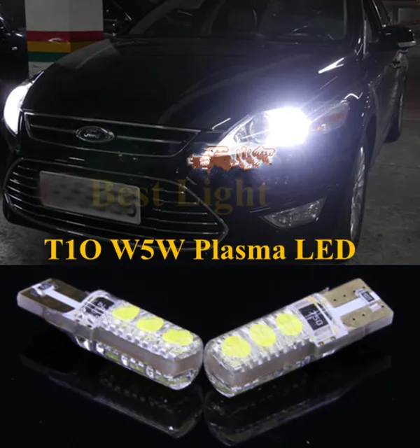 2шт Canbus T10 W5W Plasma светодиодный габаритный фонарь стояночный светильник лампа для