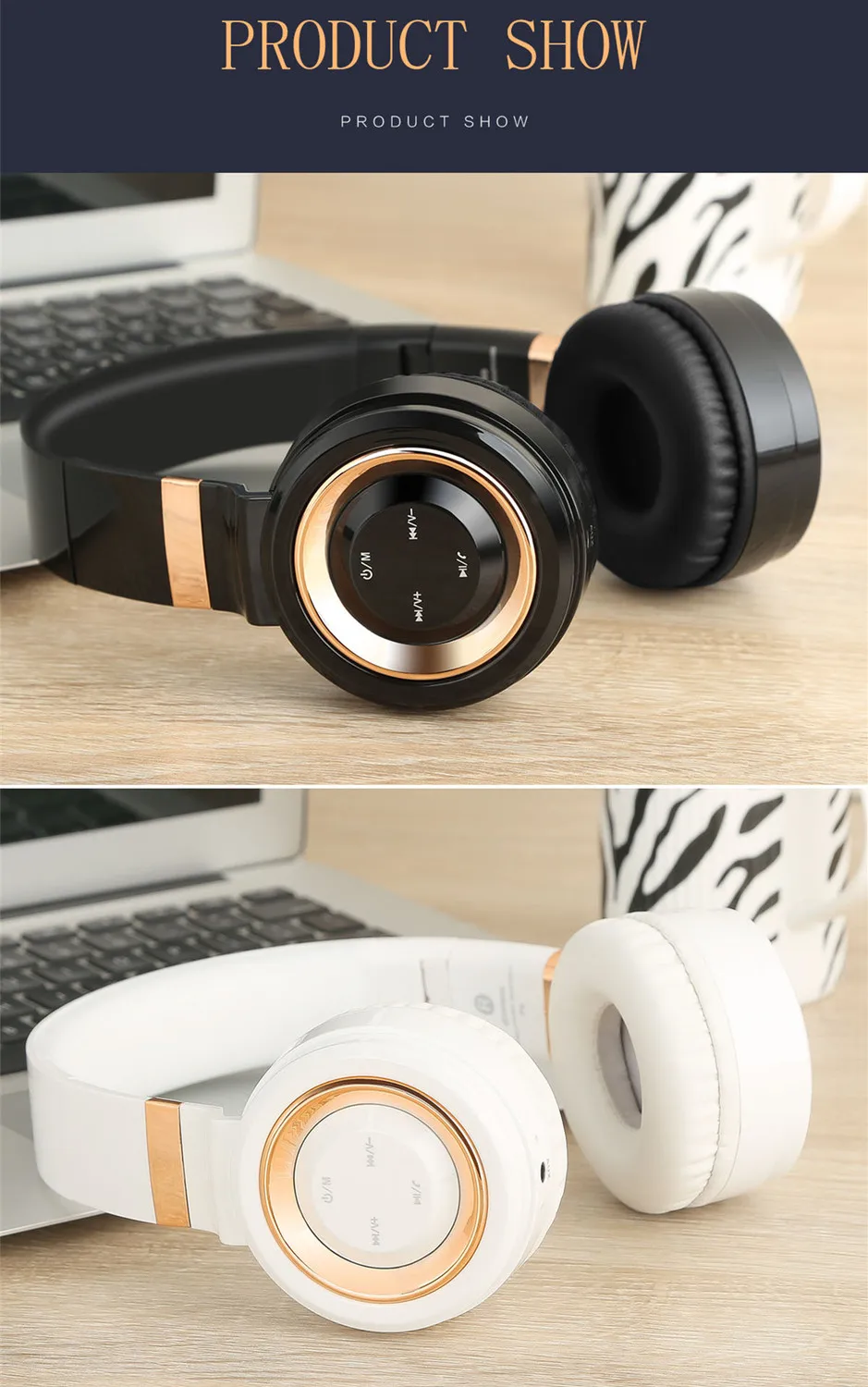 Bluetooth наушники Hi-Fi стерео беспроводные наушники на ухо с микрофоном складные Проводные/TF режимы гарнитуры для ПК ТВ смартфон