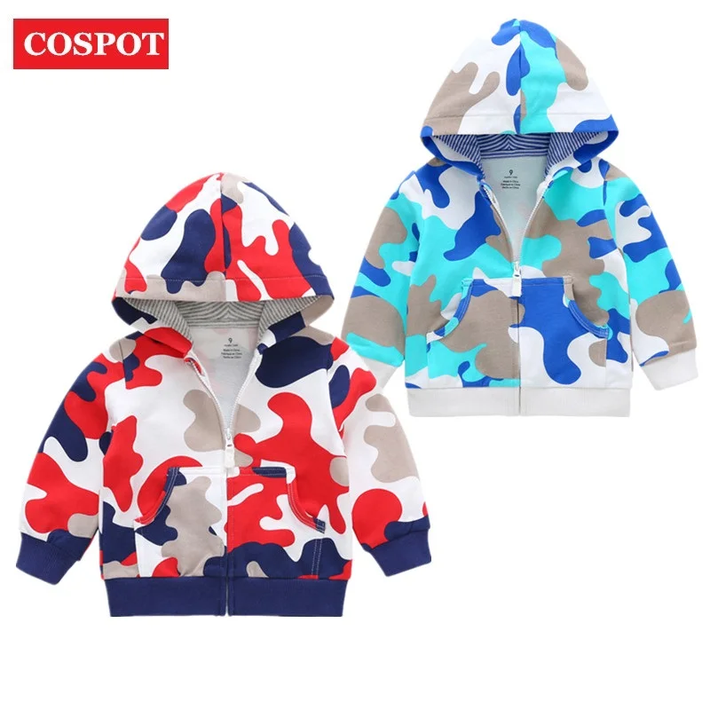 COSPOT/Новинка 2019 года пальто для девочек Весенний хлопковый свитер на молнии