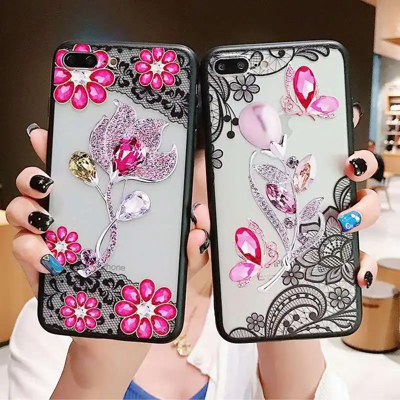 Emboss Cases For Huawei Y9 Y7 Pro Y6 Prime 2019 2018 P9 Lite Mini Enjoy 7 P20 P10 Nova 3E Edge Plastic Hollow Cover |