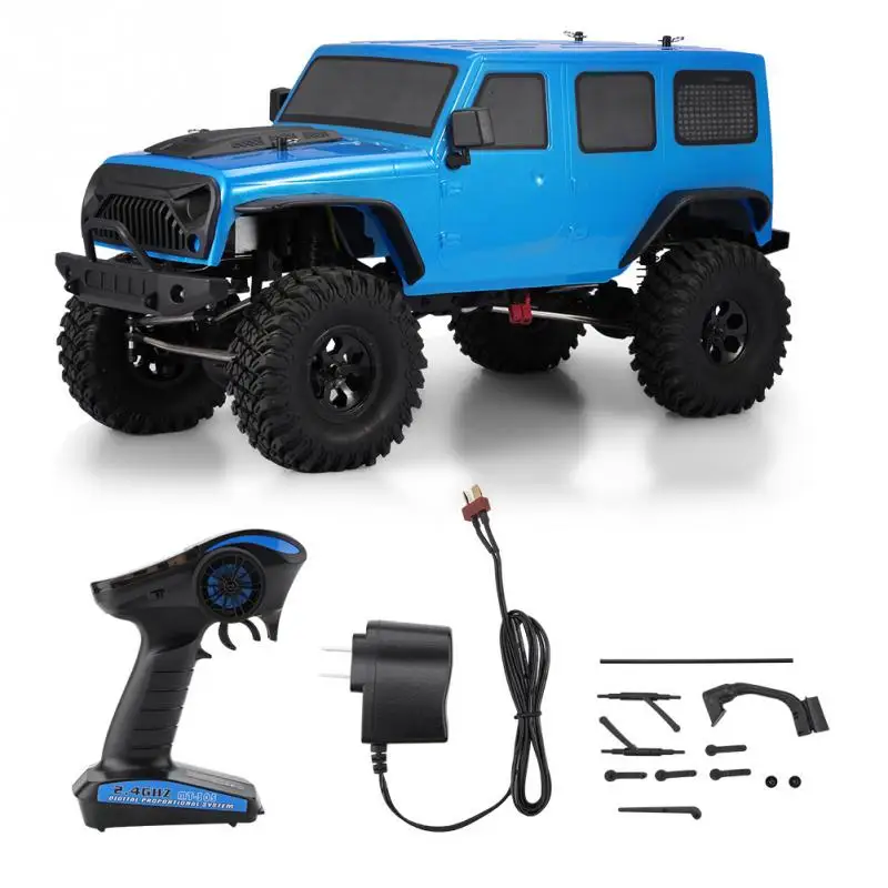 EX86100 blue RGT EX86100 136100 1/10 RC Гусеничный автомобиль 370 Матовый мотор светодиодный светильник водонепроницаемый компонент Электрический 4WD RC внедорожный Гусеничный - Цвет: EX86100 blue