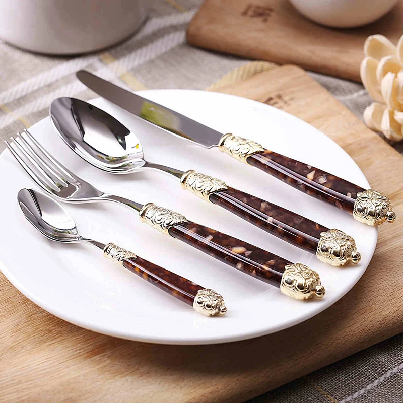 Европейский высококачественный Обеденный Инструмент из нержавеющей стали Вилка