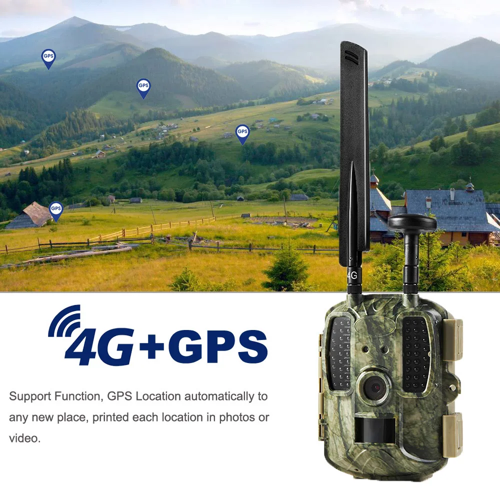 4G охотничья камера gps фото ловушки 12MP 4G FDD-LTE Дикая камера s MMS Email GPRS GSM тепловизоры камера ночного видения ловушка