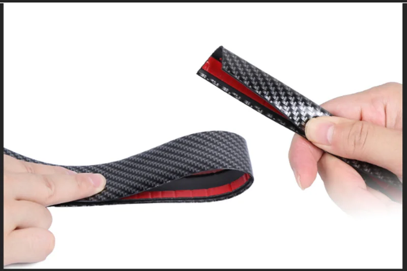Накладка на пороги из углеродного волокна резиновый бампер Защита краев