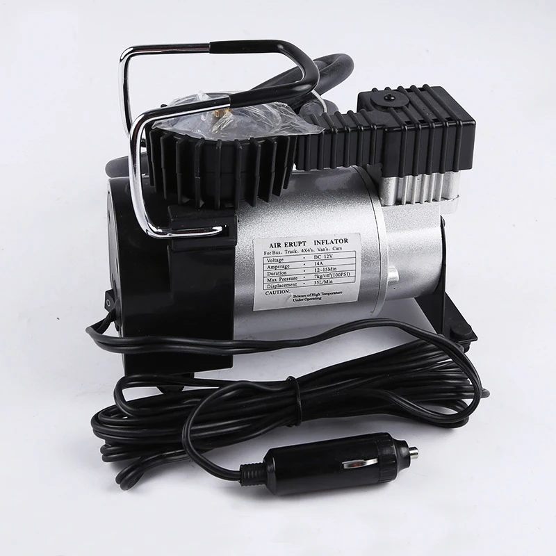 

Mini car tire air compressor Mini locomotive air pump Insurance gift car air pump