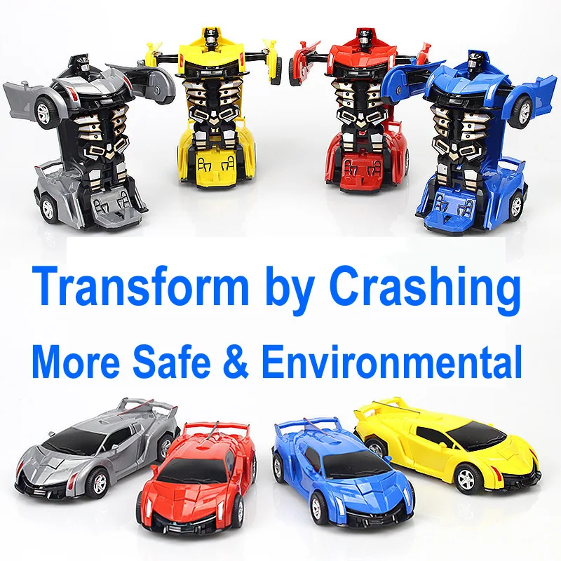 4 цвета гоночный автомобиль Crashing Transform gear модель автомобиля Робот Игрушки