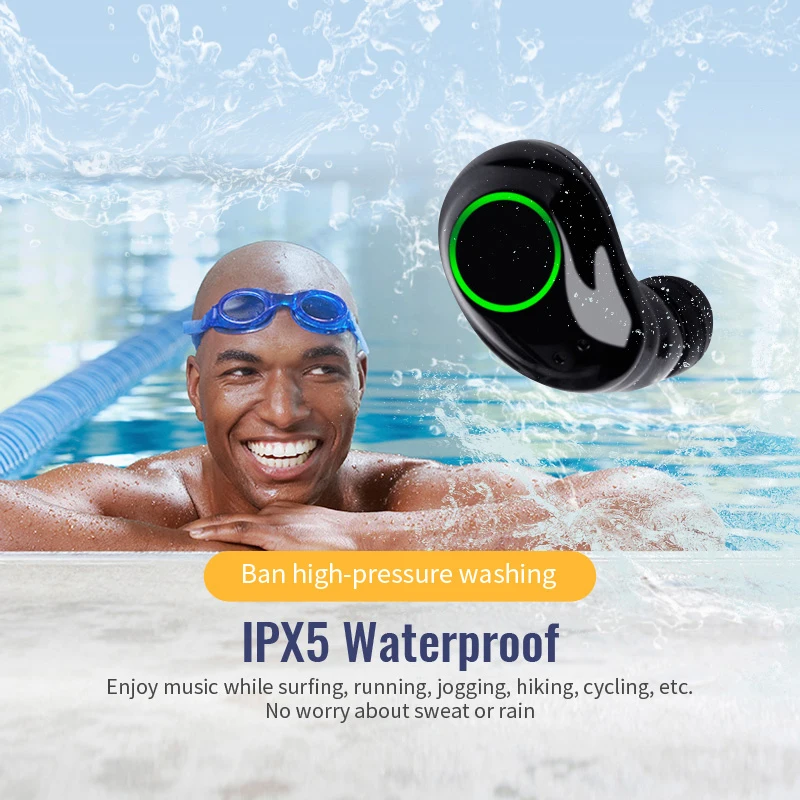 YTOM мини IPX5 Водонепроницаемый Bluetooth 5 0 EDR наушники вкладыши TWS True Беспроводные с
