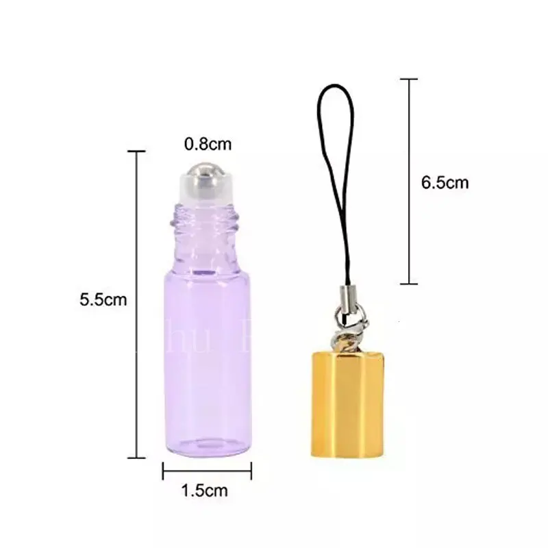 5 мл X 100 Красочный роликовый флакон для эфирных масел куб. См перезаправляемый