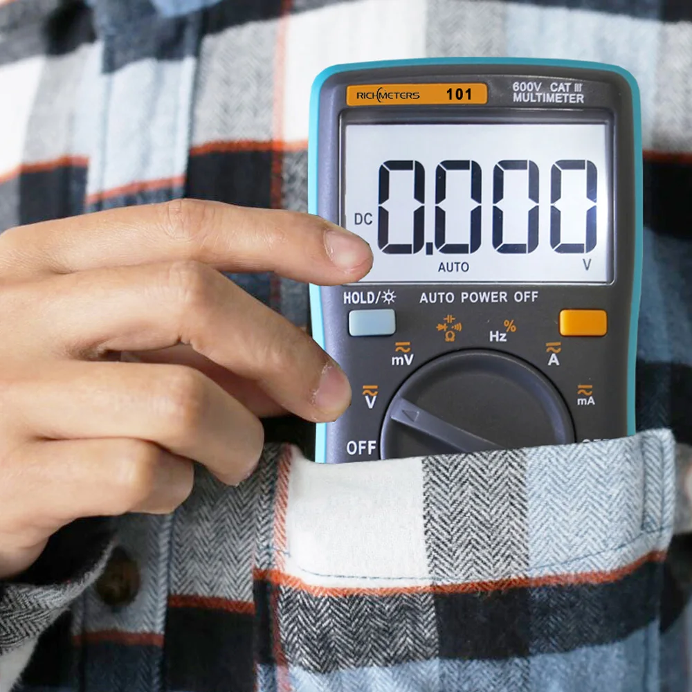 Цифровой мультиметр RICHMETERS RM101 Измеритель постоянного/переменного напряжения и