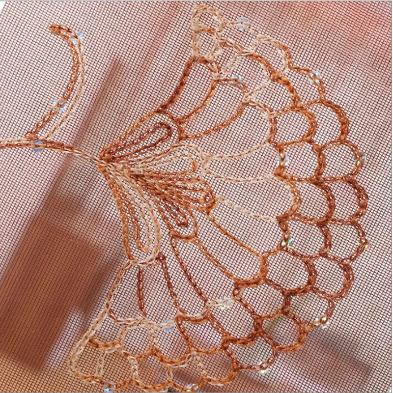 Украшение дома магнитная сетка для двери с вышивкой цветочный мгновенный экран s