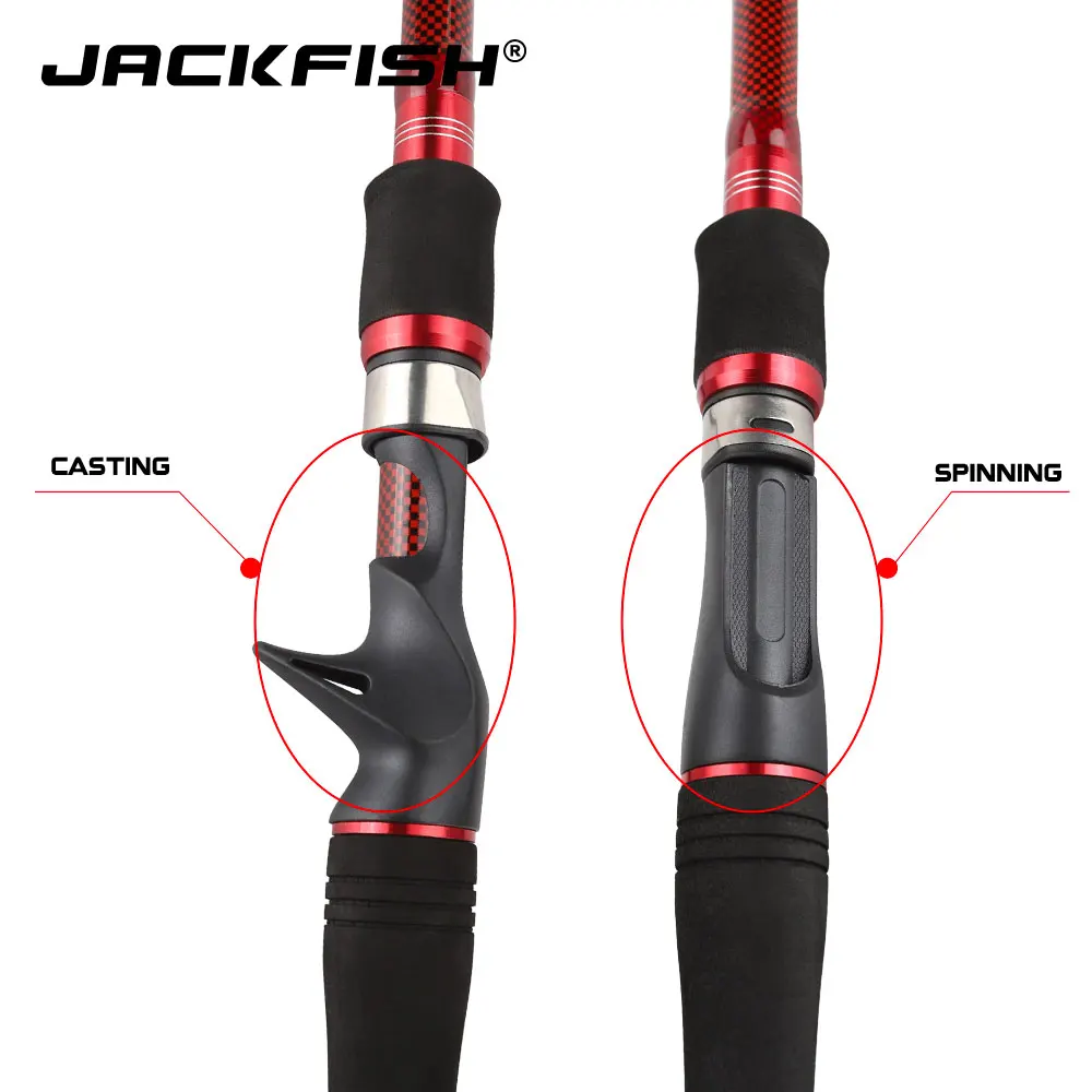 Карбоновая телескопическая удочка JACKFISH кастинговое удилище 1 8-2 7 м класс