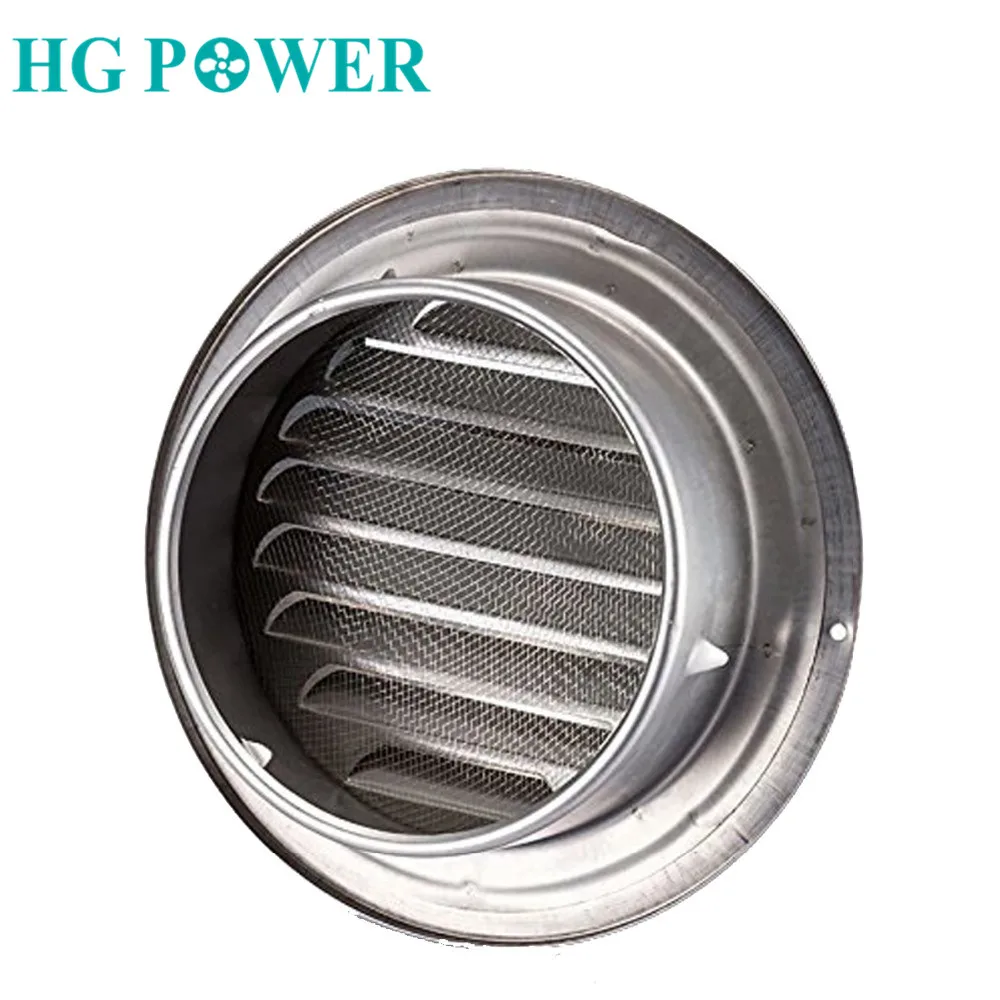 

4inch Stainless Steel Air Vent Grille Ventilation Bull Nosed Fan Extractor Round Wall Air Outlet Cover for Heating Cooling Vent