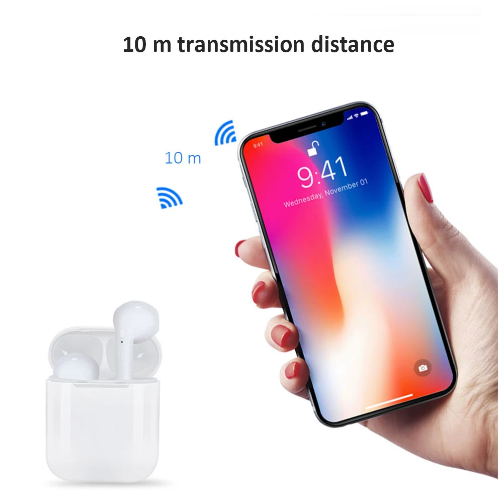 Оригинальные i10 max tws беспроводные наушники bluetooth игровая гарнитура спортивные с