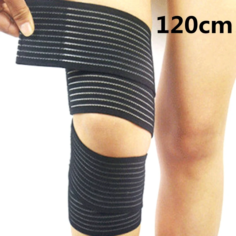 Black Belt 120cm CALOFE профессиональные защитные спортивные наколенники дышащая повязка наколенники для баскетбола, тенниса, велоспорта наколенники - Цвет: Black Belt 120cm