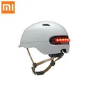 Велосипедные шлемы Xiaomi, матовые, для мужчин и женщин, со светодиодной подсветкой