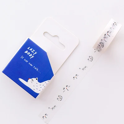 JD1349C 1 шт. 15 мм x 5 м милый мультфильм животных васи лента дети diy Украшение дневника Маскировочная лента kawaii канцелярские принадлежности Скрапбукинг инструменты - Цвет: JD1349C
