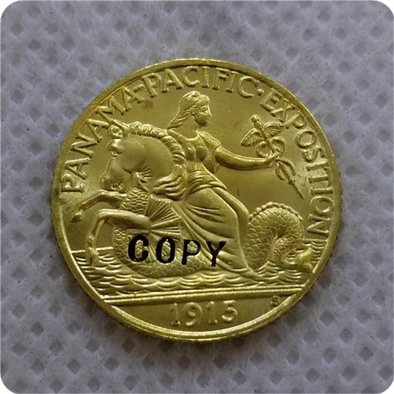 Копия копия 1915 S США 2 5 долларов Панама Пасифик монеты бесплатная