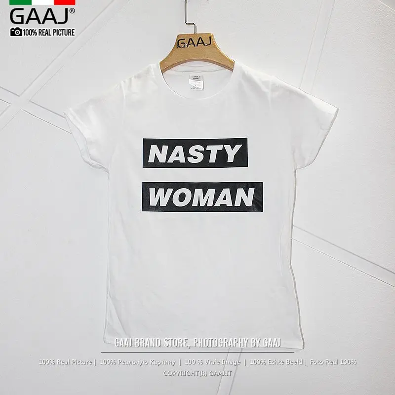 2019 Новинка Лидер продаж Футболка для женщин с буквенным принтом надписью &quotNasty