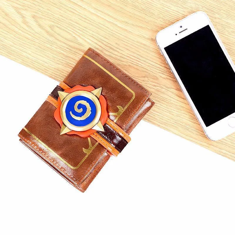 Мужской короткий кошелек персональный для любителей игр Hearthstone 3D логотип