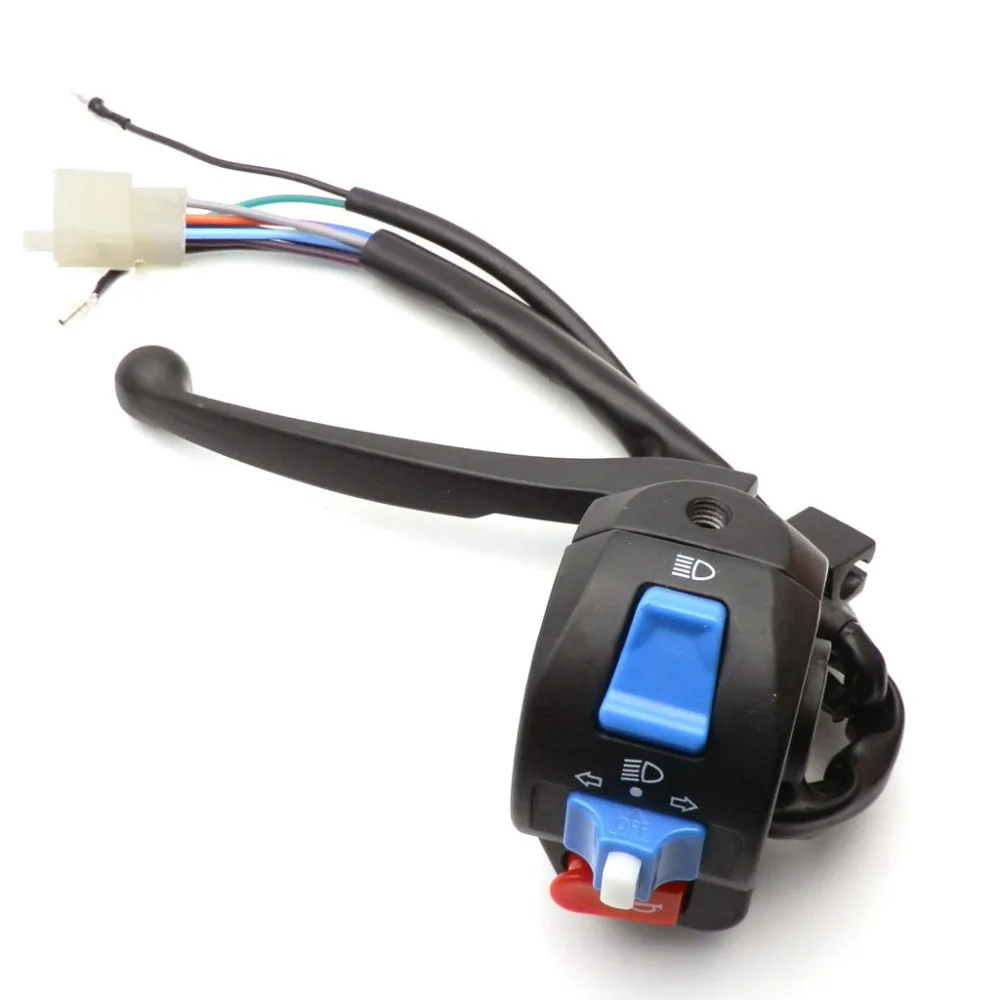 Левый светильник для мотоцикла скутера мопеда 7/8 дюйма с переключателем и