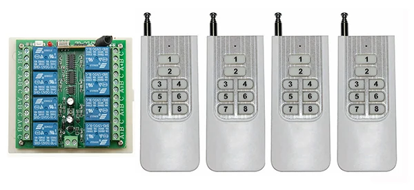 DC12V 8CH 10A РЧ беспроводной пульт дистанционного управления Переключатель Системы