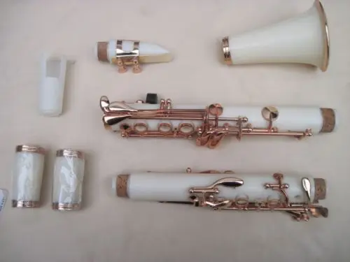 

white Clarinet kit Bb 17 key plating Nickel key