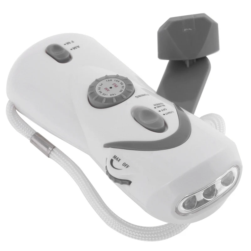 Новый 3 светодиодный ный ручной динамический мигающий фонарь с AM и FM радио