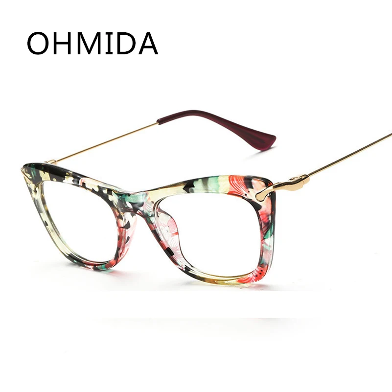 OHMIDA Новая мода унисекс оправа для очков женские винтажные Цветочные
