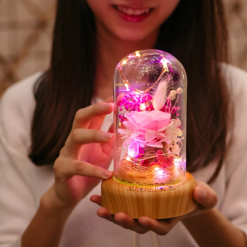 2 цвета Bluetooth динамик Forever Rose Flower праздничный сохраненный бессмертная свежая роза