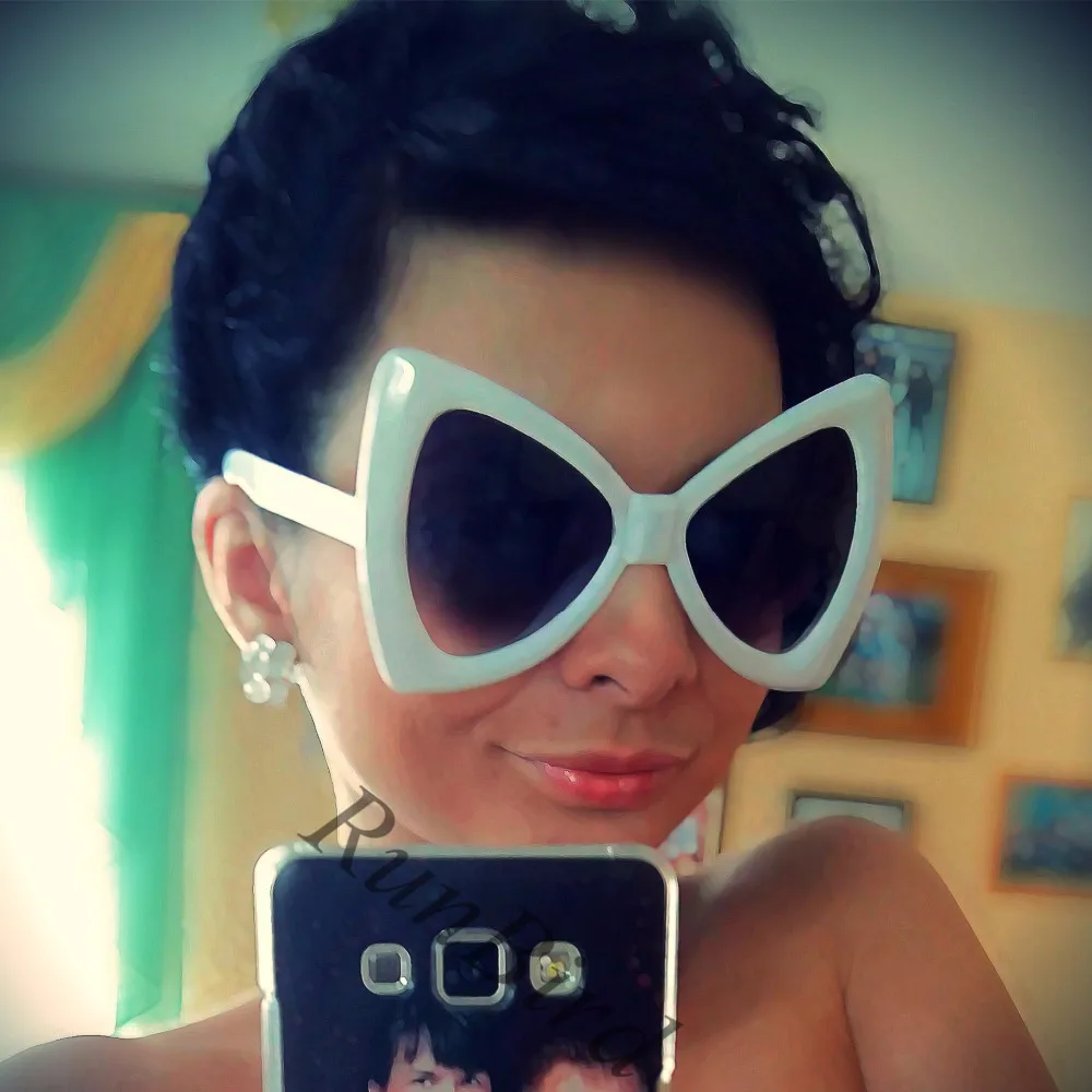 Женские солнцезащитные очки кошачий глаз в стиле ретро|butterfly sunglasses|brand designer