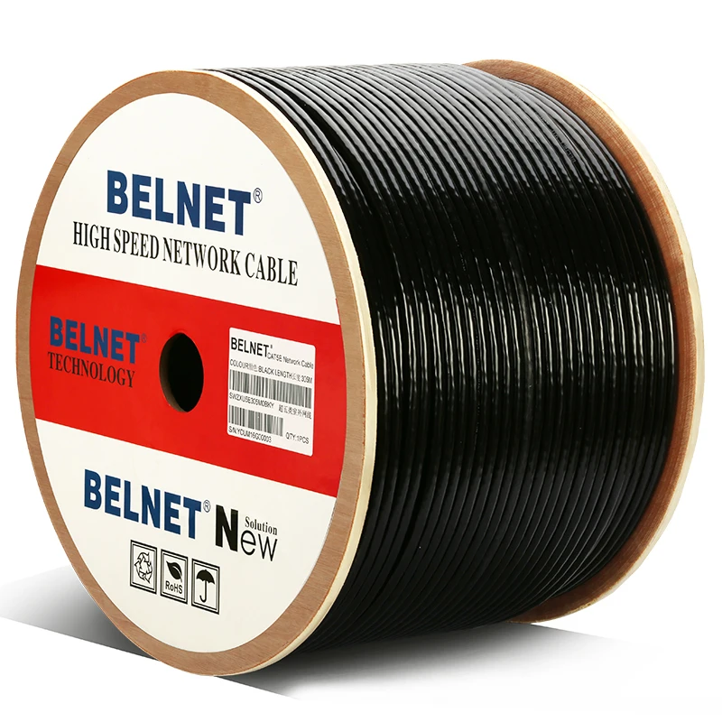 1000ft 305 м уличная Водонепроницаемая UTP CAT5e кабель hdpe OFC провода вал RJ45 сеть витая