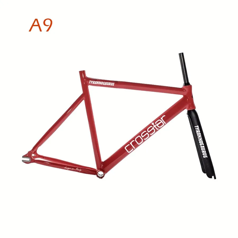 Трек Велосипед fixie bicyle рама 53 см 55 см 58 см DIY 700C алюминиевый сплав с фиксированной передачей велосипед с 3 спицами обод колеса Карбоновая вилка