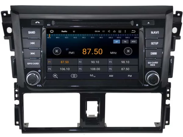 Android 9 0 автомобиль DVD навигатор плеер для TOYOTA YARIS 2014 Аудио мультимедиа авто стерео