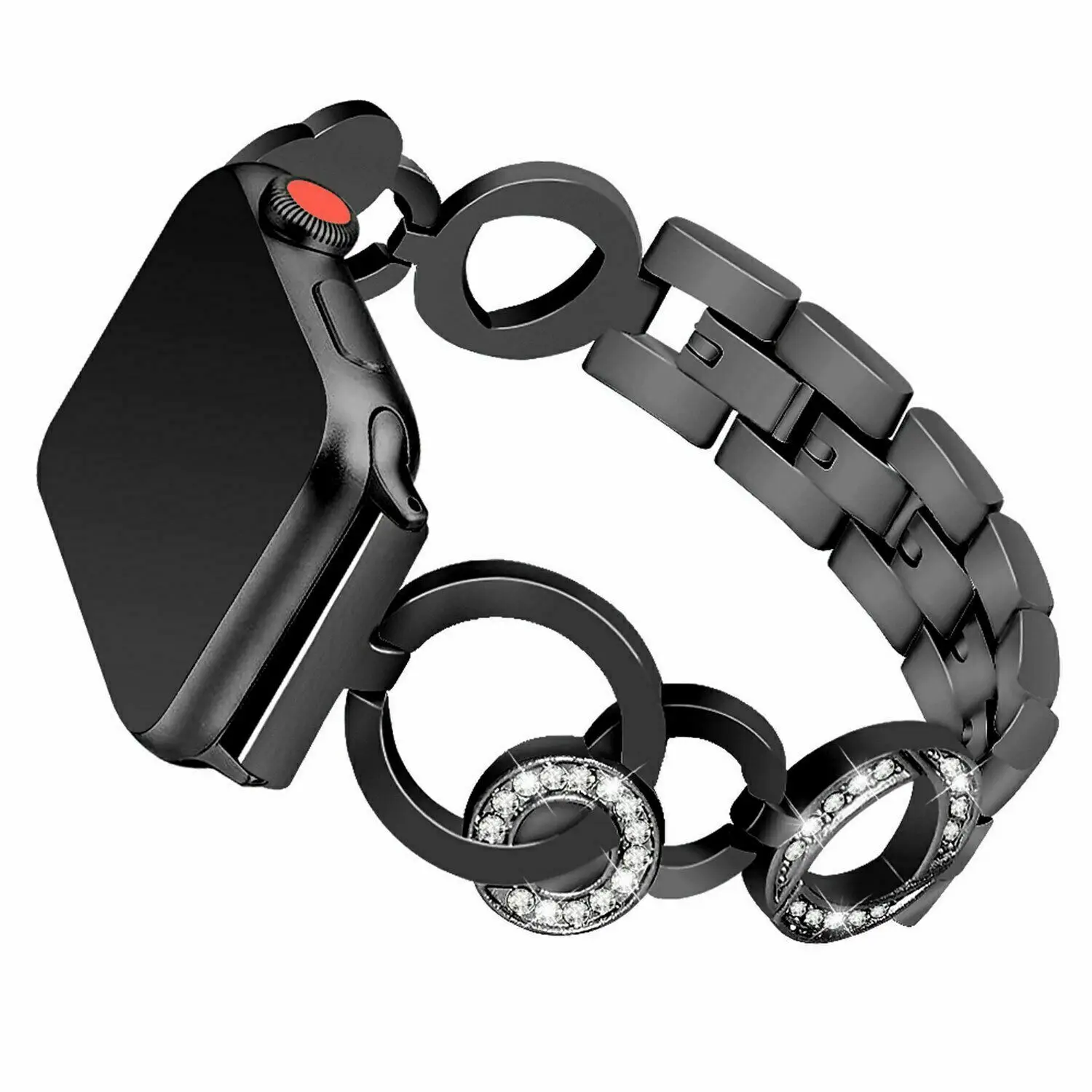 Браслет из нержавеющей стали для Apple Watch сменный ремешок под розовое золото iWatch 1 2