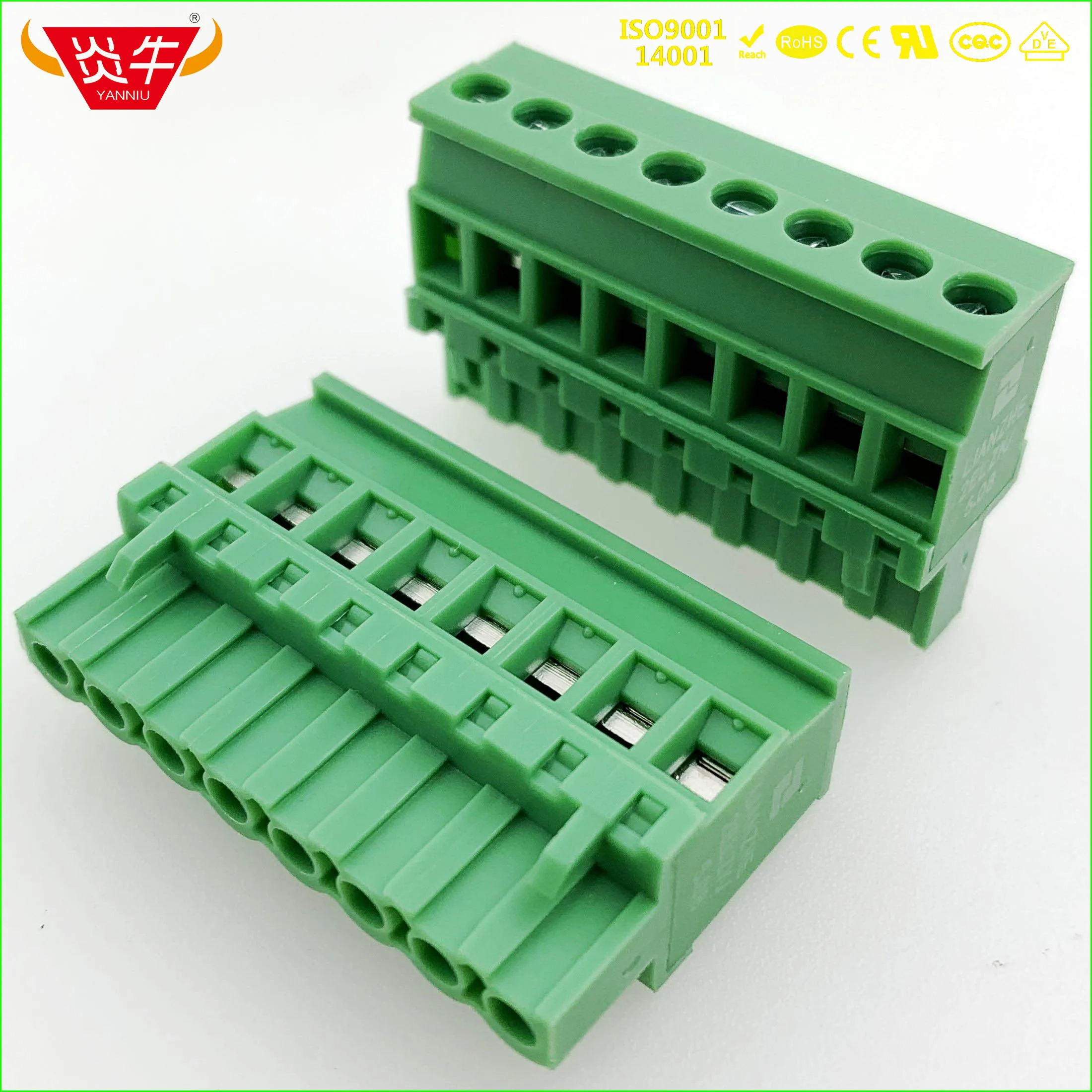 KF2EDGKA 5.08 8P 2EDGKA 5 08 мм 8 контактный разъем PCB подключаемый винт через отверстие