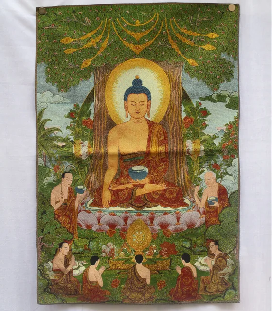 Коллекционные традиционные Тибетский буддизм в Непале Thangka большой размер