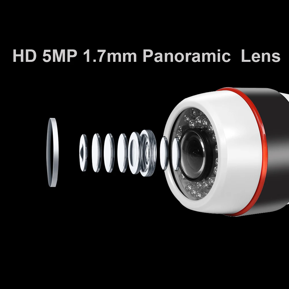GADINAN 2MP H.264 H.265 1080P 360 градусов широкоугольная панорамная камера рыбий глаз 48 В POE камера видеонаблюдения ONVIF Обнаружение движения