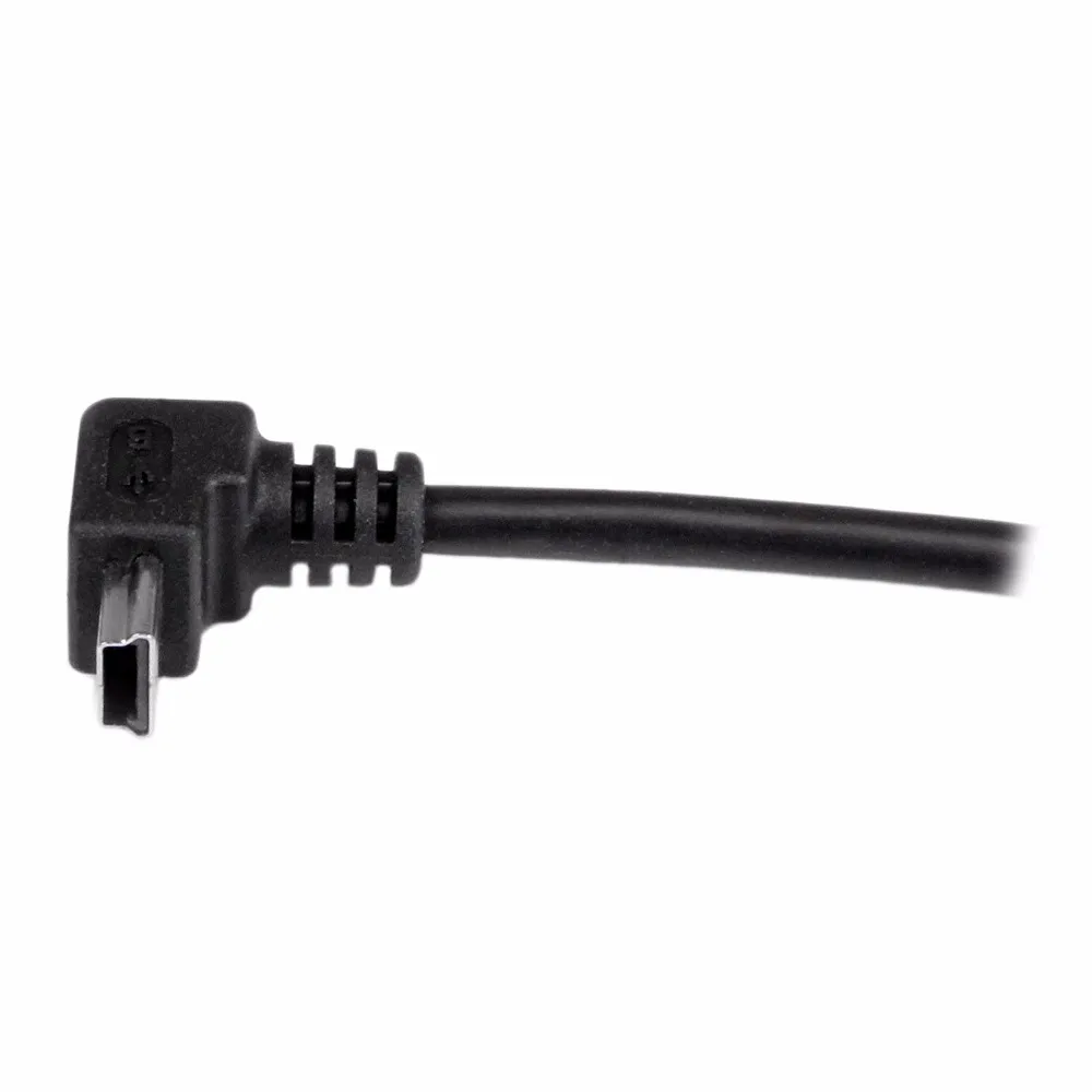 27CM Mini USB Cable Cord - A to Up Angle B Angled Black | Электроника