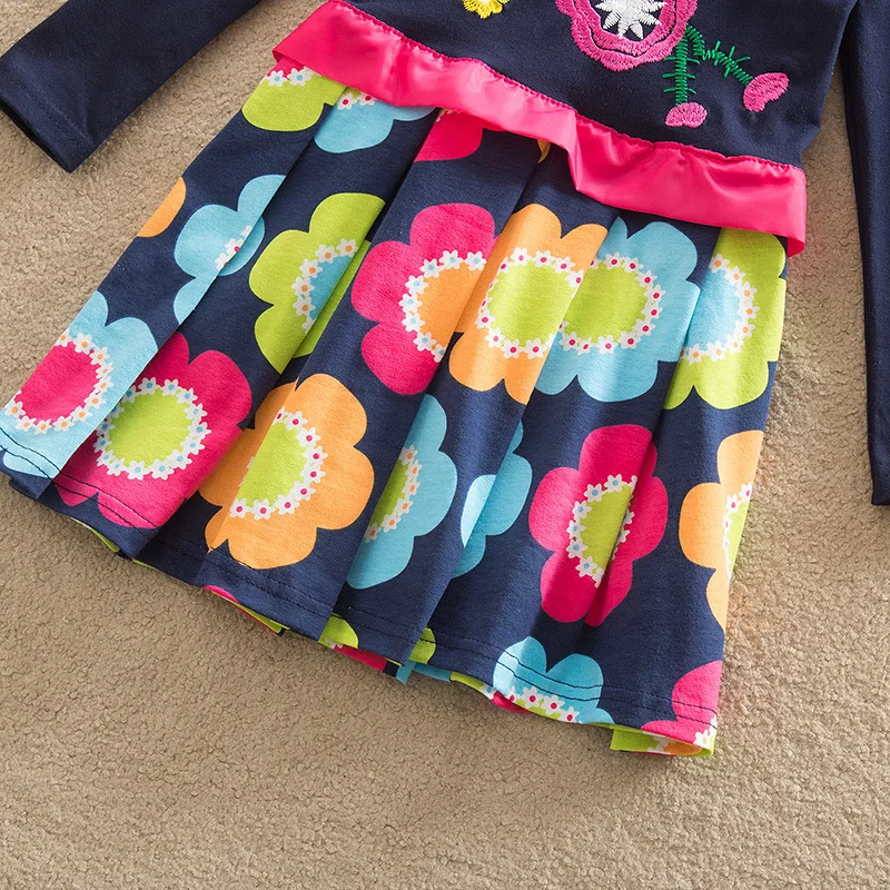 IENENS Autumn Spring Infant Kids Children Girl Clothes Child Clothing Grils fashion Cotton Print Dress Dresses Long Sleeves | Детская