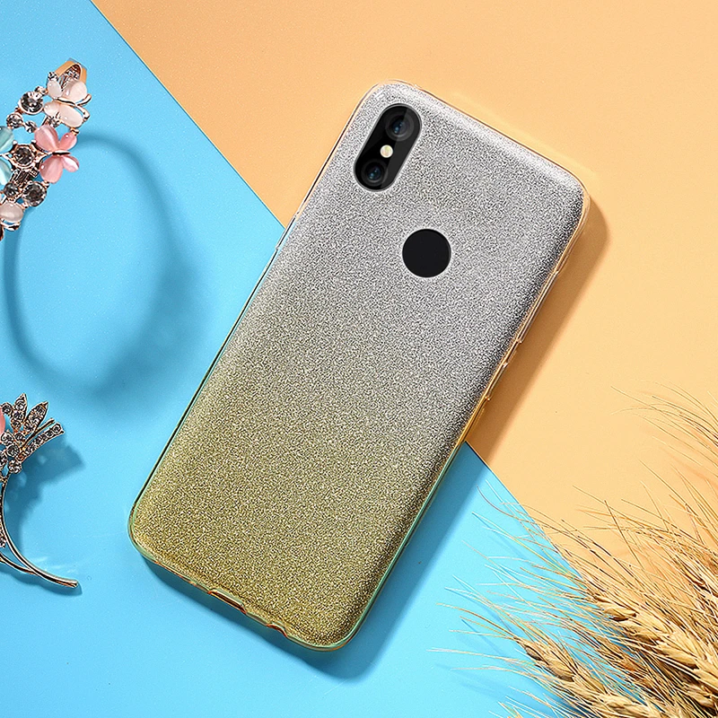 Чехол для Redmi 6 6A Pro ультра тонкий роскошный двухслойный Блестящий Мягкий