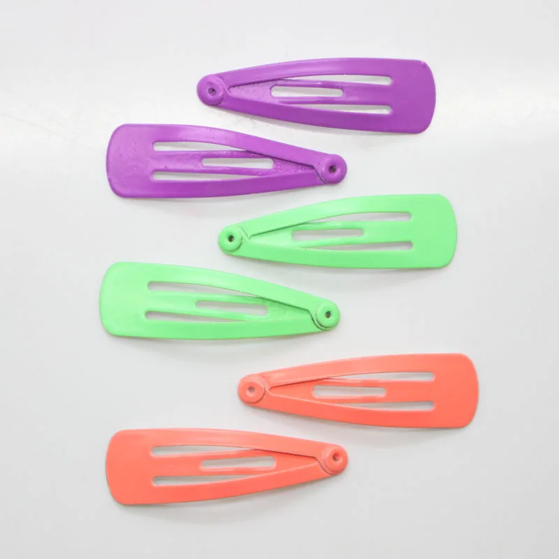 6 шт./компл. неоновые металлические заколки для волос 3 см | Аксессуары одежды