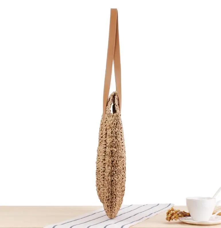 Новая простая круглая Женская пляжная сумка с большим названием модель 2019 года