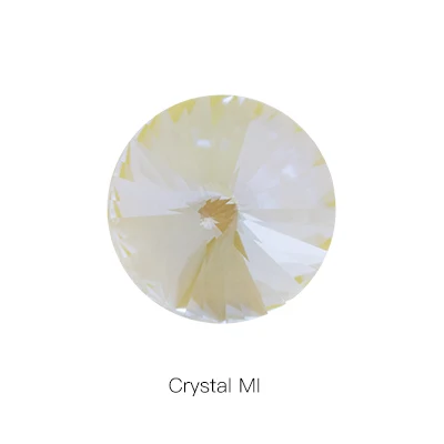 Crystal MI Высокое качество стекло кристалл риволи стразы Pointback пришить на камень для рукоделия свадьбы для украшения одежды ткань - Цвет: Crystal MI