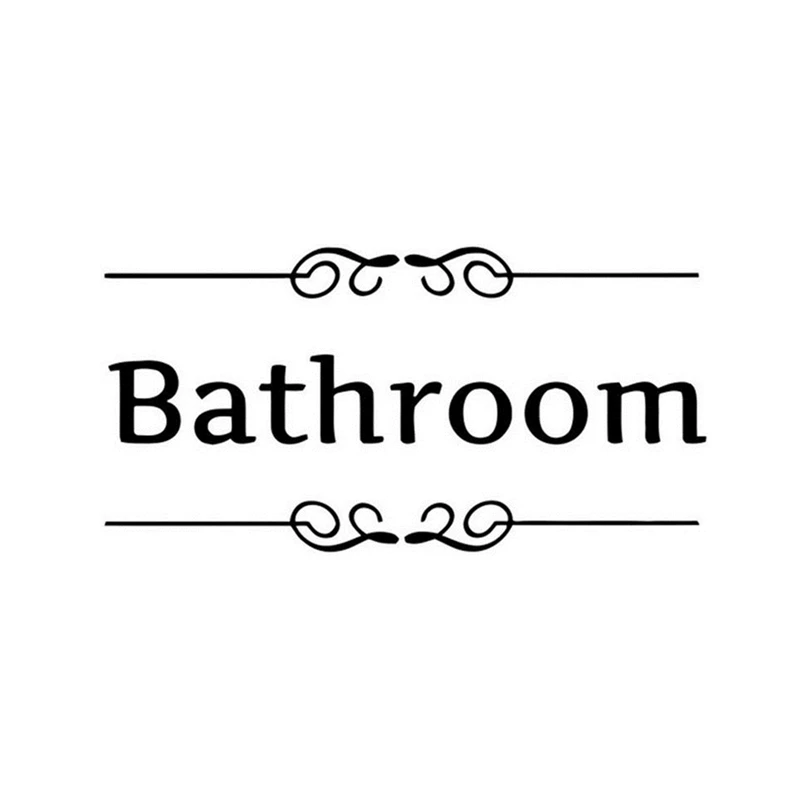 Наклейки для входной двери туалета ванной душевой комнаты декоративные