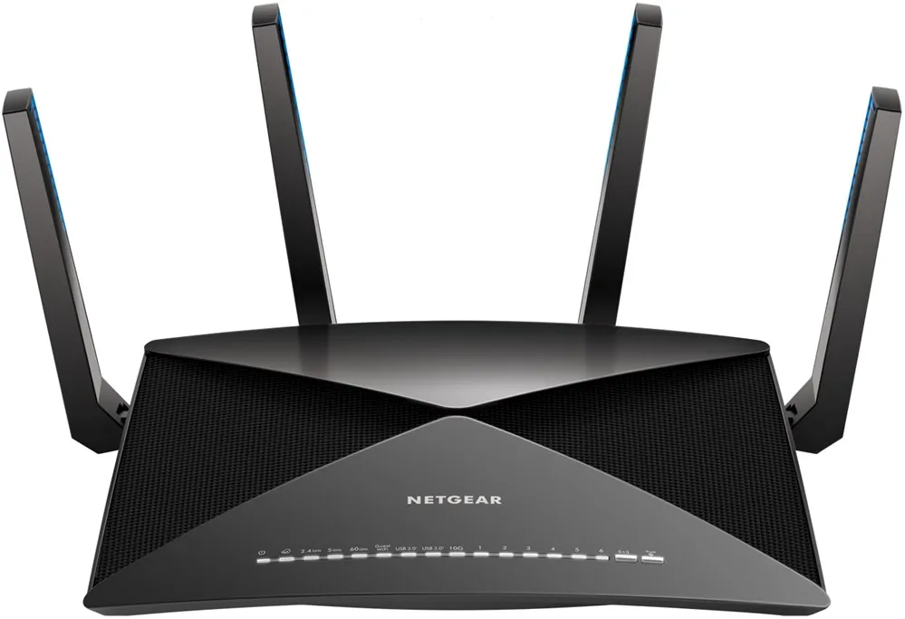 Netgear Nighthawk X10 Dual-band (2 4 ГГц/5 ГГц) IEEE 802.11ac 7200 Мбит/s 802 11 acIEEE 802.11ad Gigabit Ethernet 1 | Компьютеры
