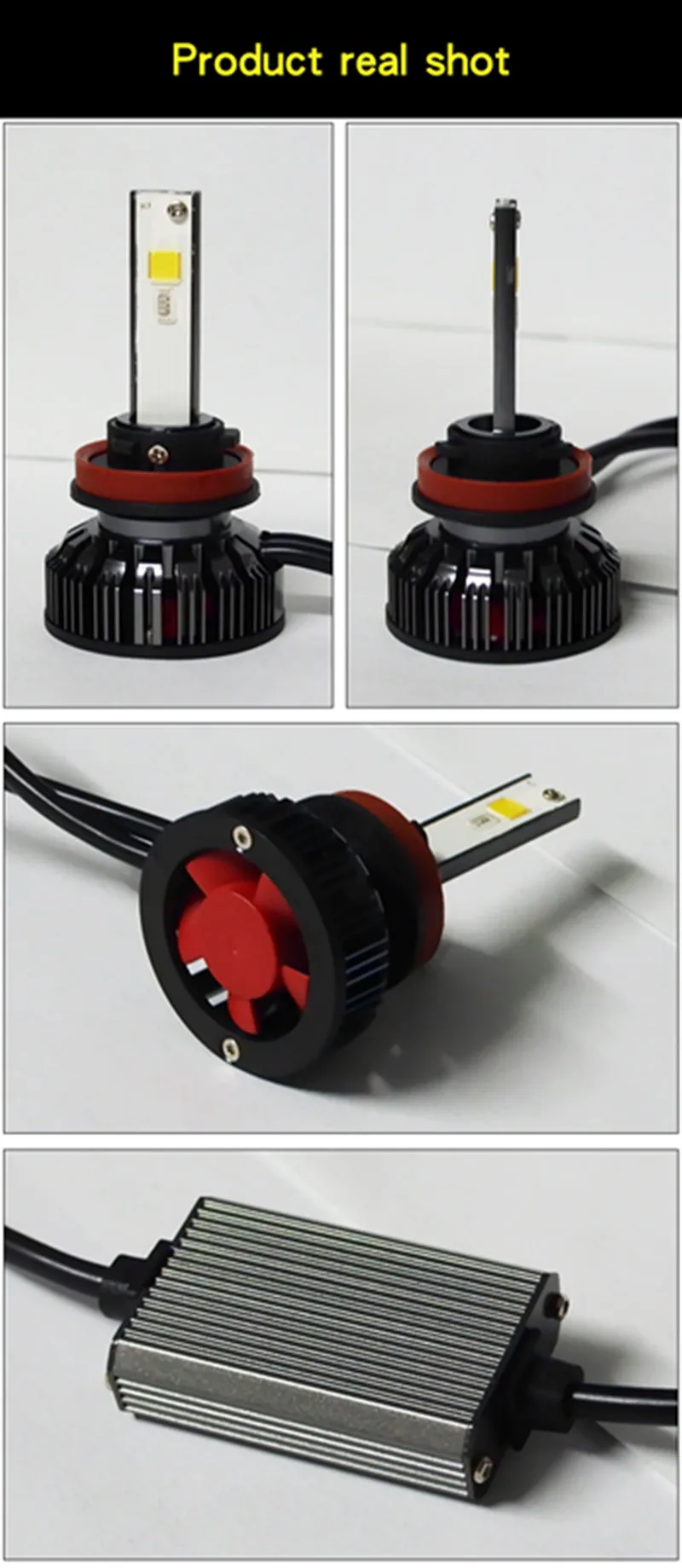 DIC светодиодный H7 H1 фары RGB голос/APP/Bluetooth Управление H4 H13 H3 9005 9006 H11/H8 9012 880 9004 9007 углеродное волокно ремонт яркие противотуманные фары