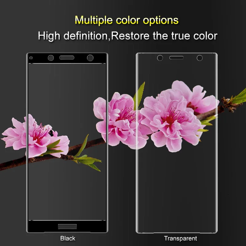 IMAK 3D Изогнутые Круглый Край Закаленное Стекло для sony Xperia XZ2 компактный полное