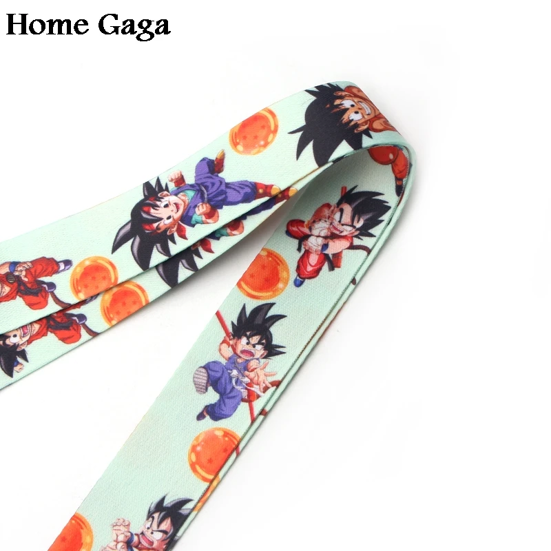 Homegaga Dragon ball Сон Гоку Мультяшные шнурки на шею ремни для телефонов ключи бисера футляры для идентификационных карт брелок webbing D1181