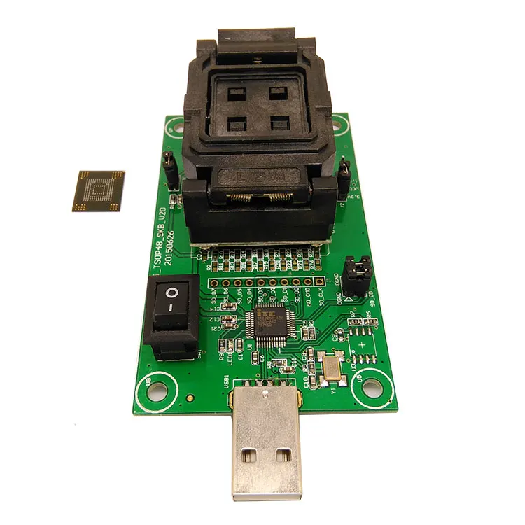 EMMC153/169 флип шрапнель на USB испытательное сиденье чип eMMC восстановление данных